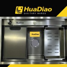 خرید آنلاین سینک تک لگن باکسی دو پله 70 سانت HoaDiao | ارسال سریع و قیمت مناسب